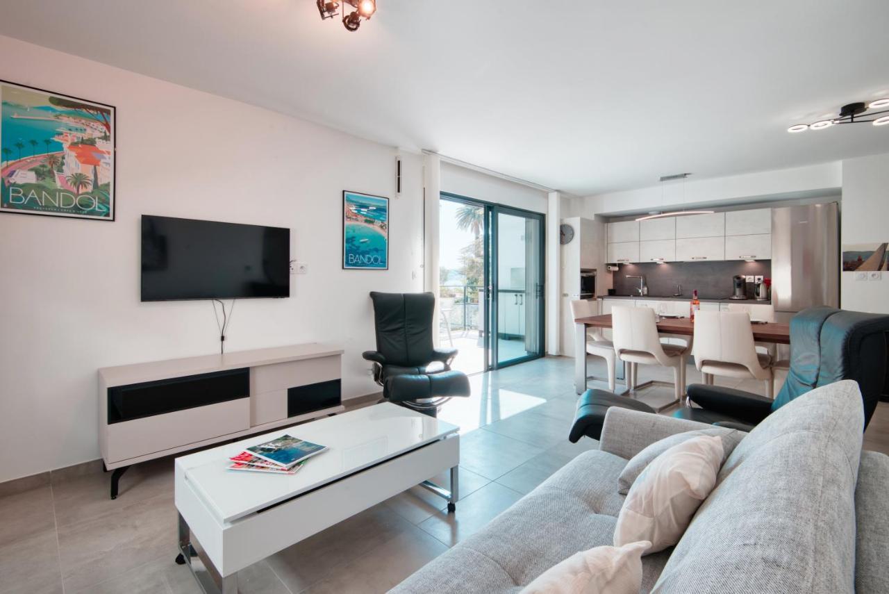 O Fil De L'Eau - Appartement Standing Vue Mer A08 T2 Bandol Exterior foto