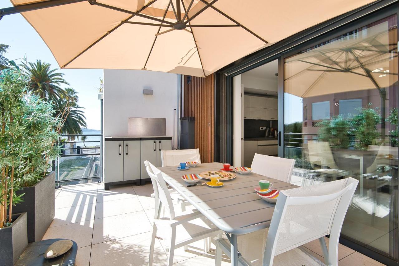 O Fil De L'Eau - Appartement Standing Vue Mer A08 T2 Bandol Exterior foto